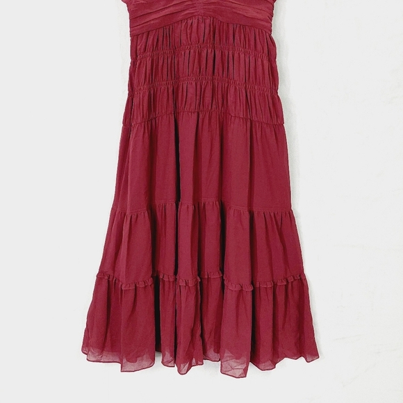 New 10 Crosby Derek Lam JUNIA ROUCHED SLEEVELESS MIDI DRESS P4740 - Picture 3 of 12